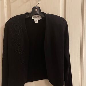 Rickie Freeman for Teri Jon Black Cardigan